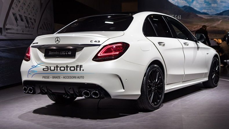 Difuzor bara spate compatibil Mercedes W205 A205 C-Class (14-20) model C43 AMG