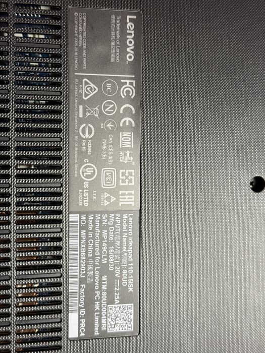 Laptop Lenovo ideapad