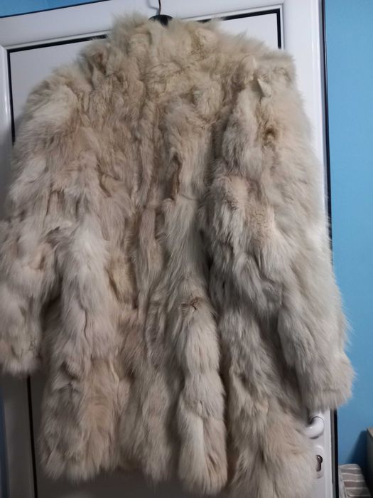 Кожух от сребърна лисица
