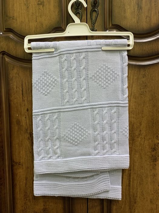 Плед для новорожденных голубого цвета.