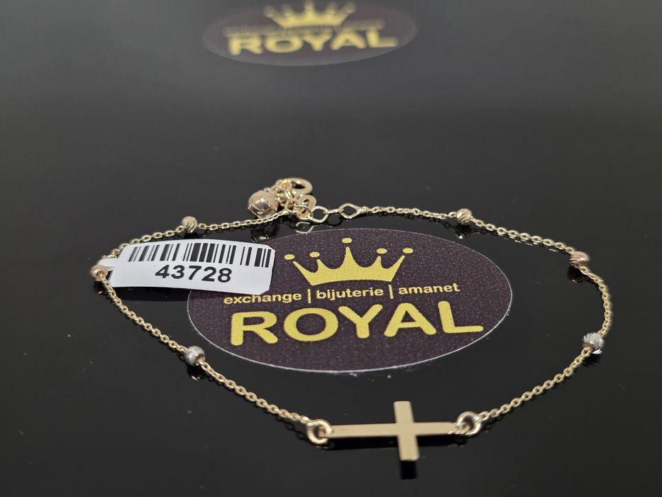 Bijuteria Royal: Brățară aur 14k/1.39 gr