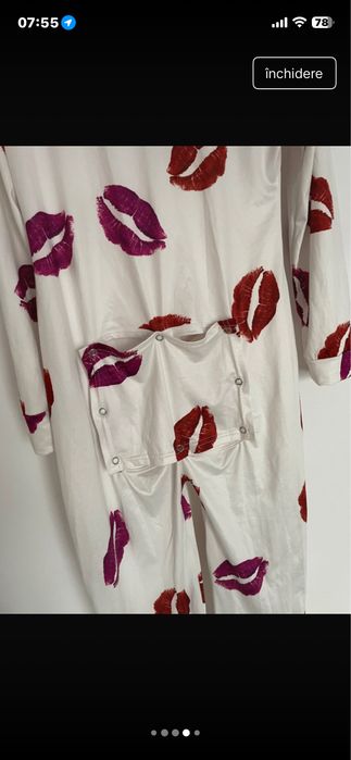 Pijama sexy cu deschidere la spate