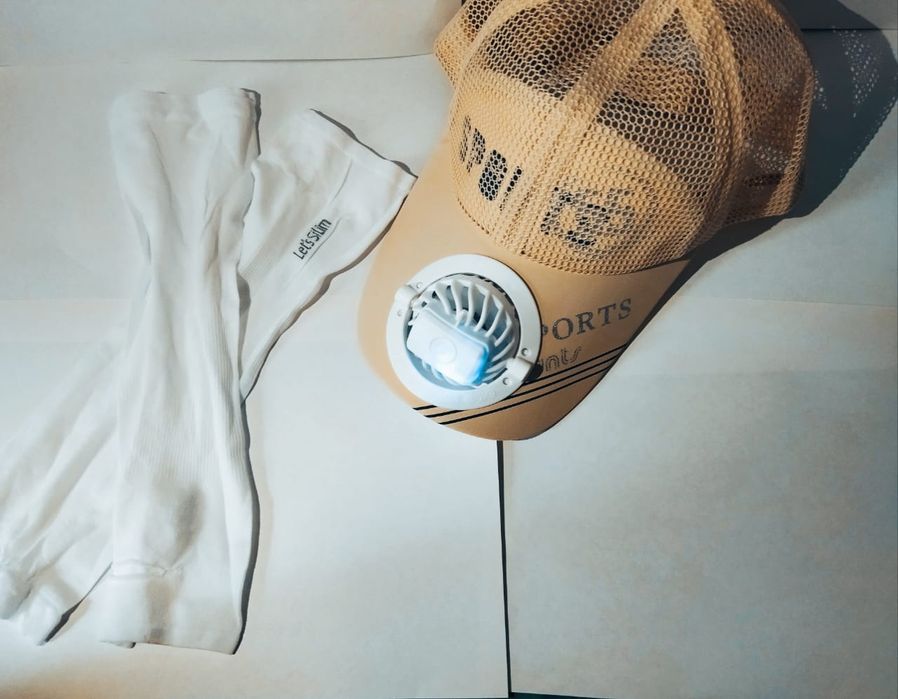 Бейсболка с вентилятором