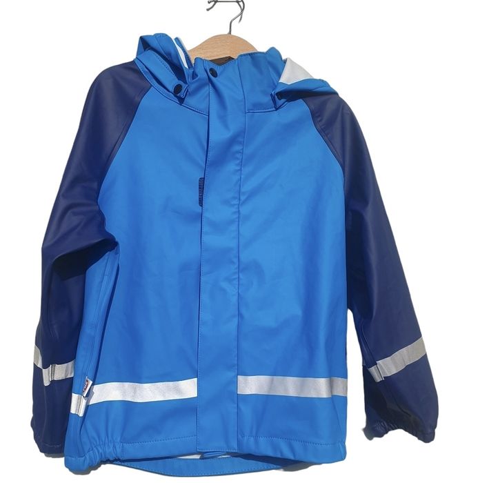 Geacă ploaie 110–116 (5–6 ani), unisex, albastru și bleumarin