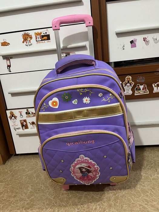 Школьный рюкзак чемодан для девочек