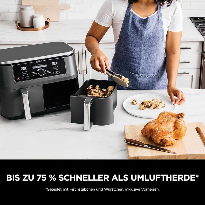 Фритюрник с горещ въздух Ninja Foodi MAX Dual Zone [AF400EU] 9,5л