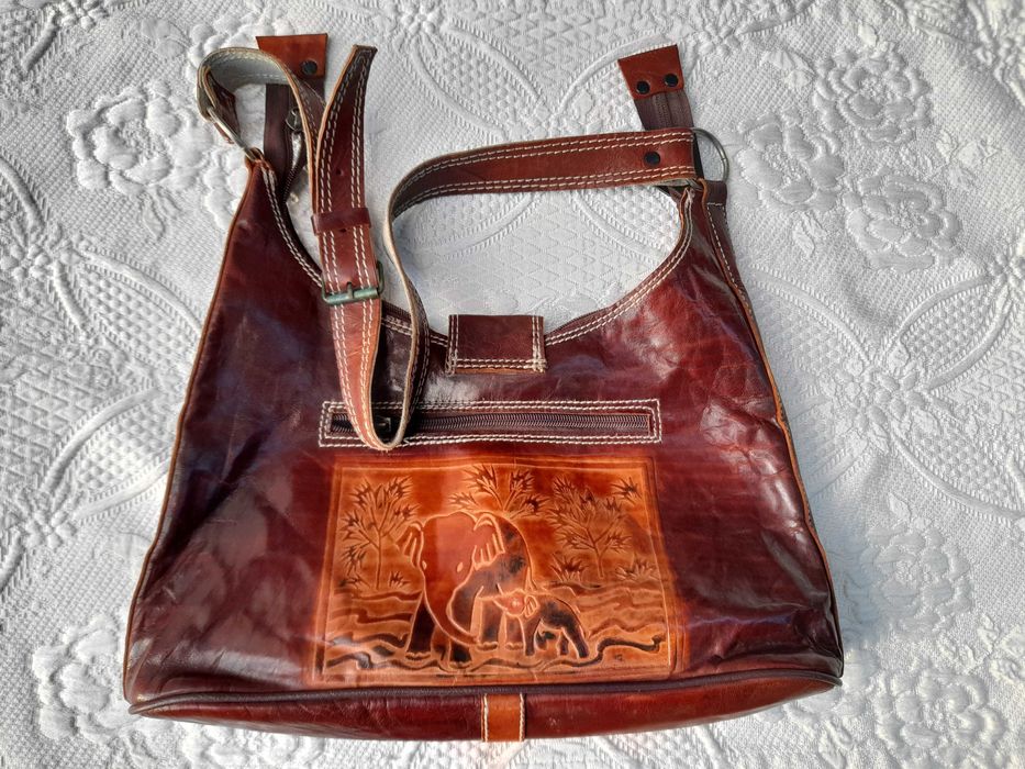 от Египет дамска чанта от естествена кожа