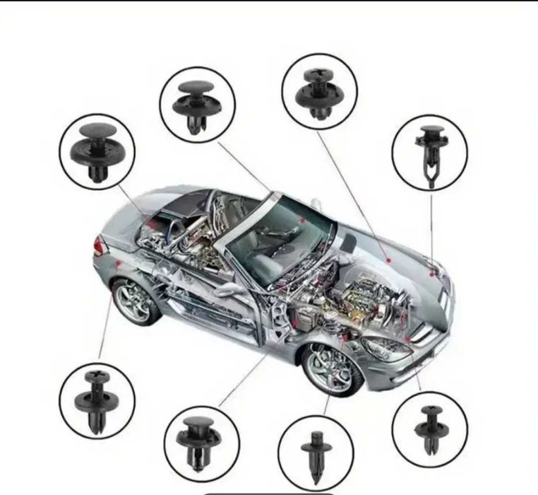 Копчета и щипки за брони,кори,подкалници 100бр.