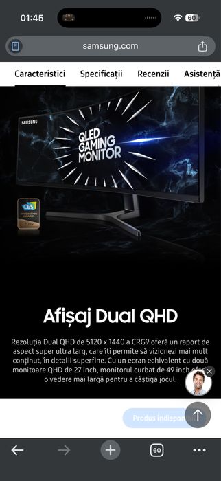 Monitor samsung 49 inch qled MODEL 2023