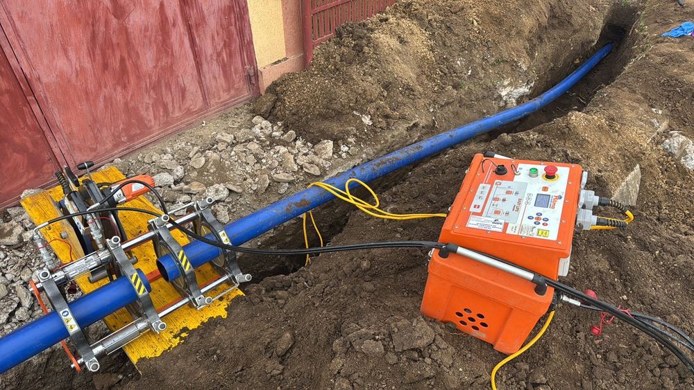 Execut Sudură cap la cap țevi PEHD  irigații, apă, gaz electrofuziune