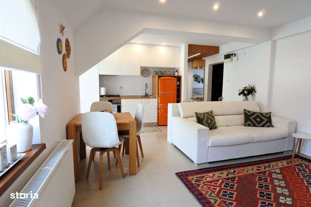 Duplex elegant intr-un bloc tip vila – 90 mp de confort, lumina si i