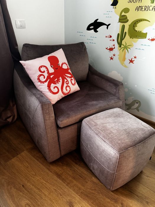 Fotoliu extensibil + taburete Euromobila