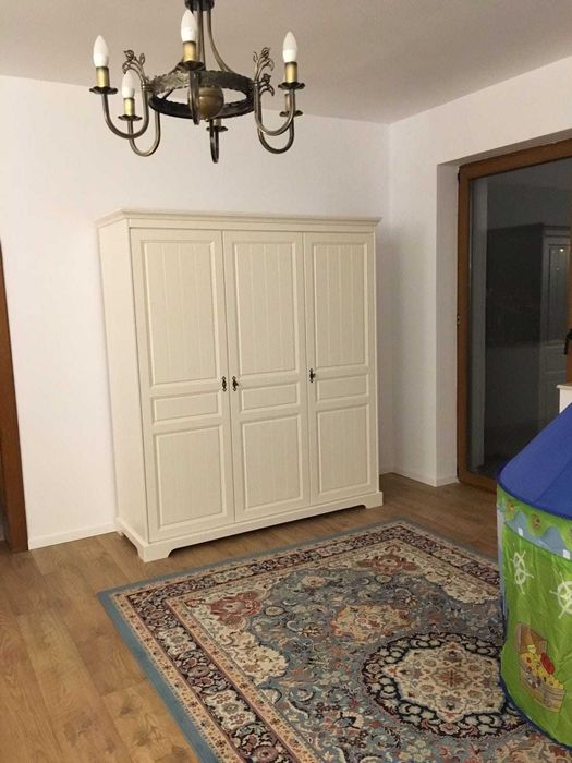 Set mobila dormitor Cleopatra, lemn masiv, alb, clasic