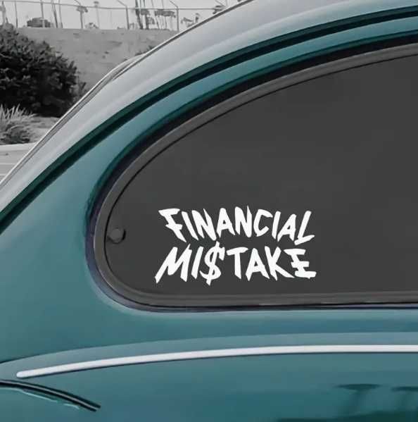Стикер "Financial Mistake"
