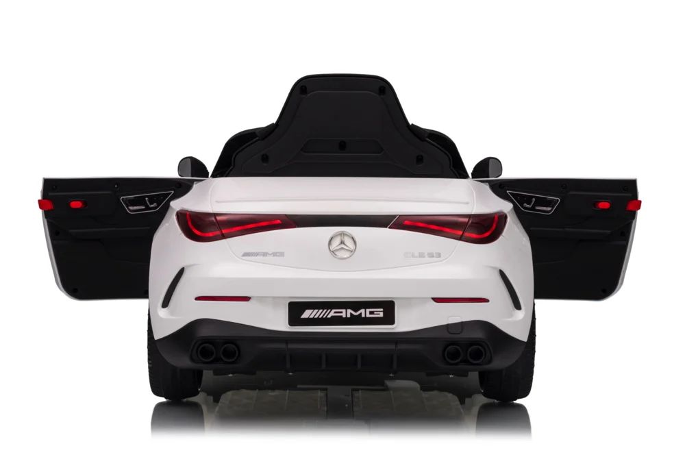 Mercedes amg cle 53 12v – детска акумулаторна кола, бяла, eva гуми