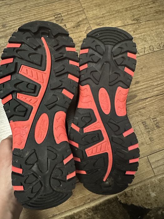 CMP incaltaminte de trekking pentru copii,marime 36,Antracite-Red Fluo