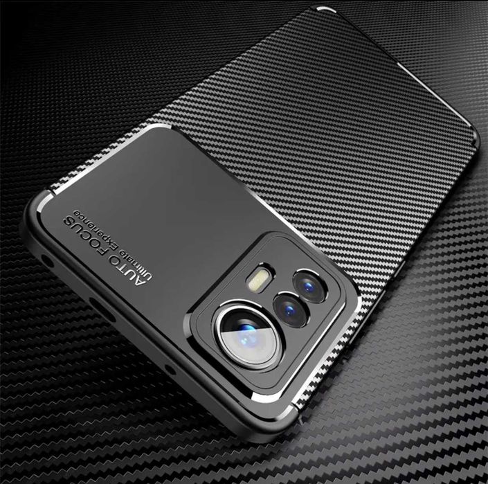 Husa Premium antisoc model Carbon pentru Xiaomi 12s , Xiaomi 12 Lite