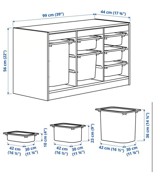 Детский стиллаж TROFAST от IKEA