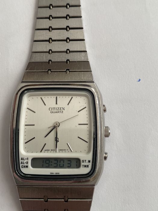 AUTENTIC Vintage  CITIZEN QUARTZ CAL.8950 Digi/Ana funcț. perfect