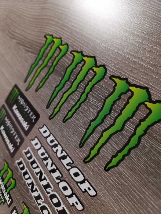Стикери Монстър Дънлоп Кавазаки Dunlop Monster Kawasaki Stickers 14 бр