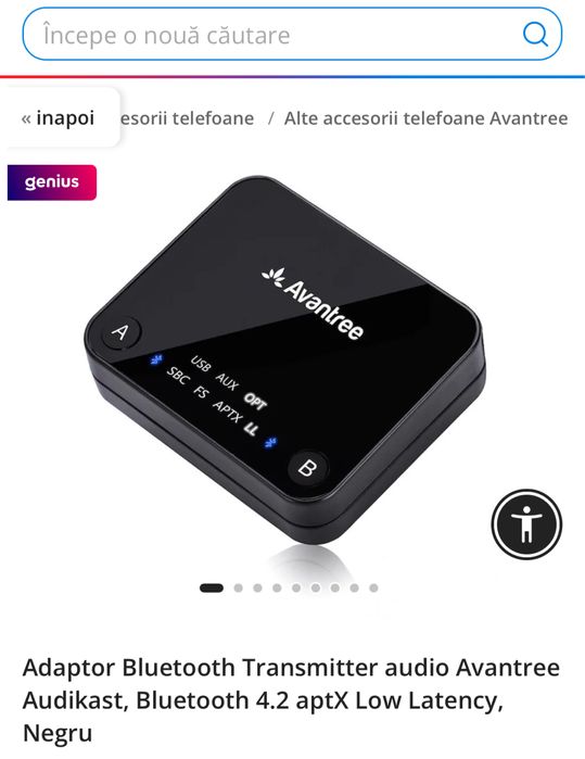 Avantree audikast 2 Transmitator tv, transport inclus