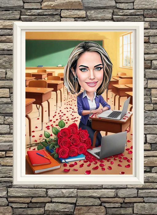 Карикатура по снимка за рожден ден, годишнина или друг повод