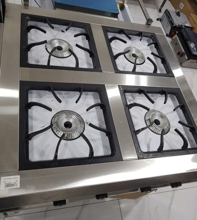 Газ плита нержавейка 6х конфорочная