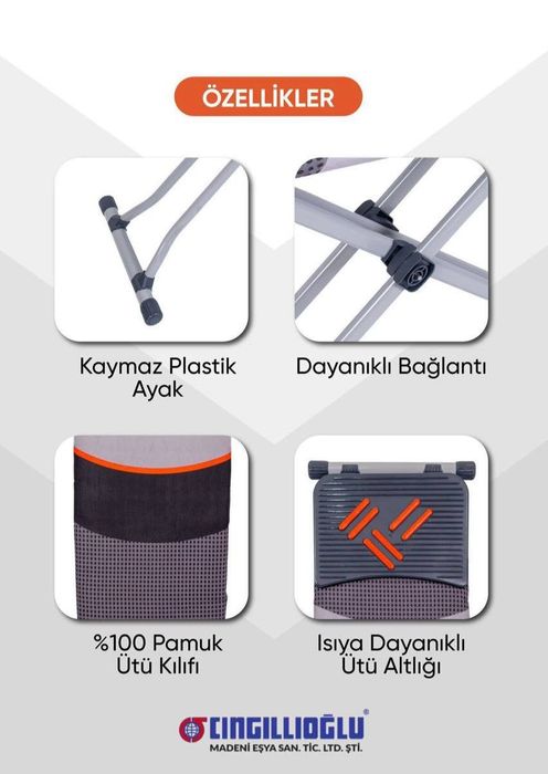 Гладильная доска Cıngıllıoğlu Cm-880.  TURKIYA