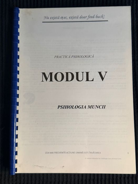 Pachet cursuri de psihologie aplicată printate și legate