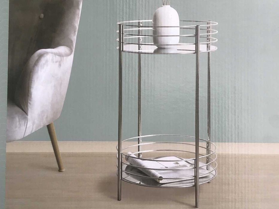 Маса на две нива с огледални плотове 65 см