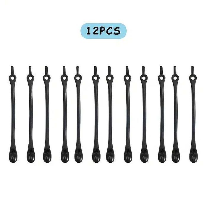 Sireturi elastice negre pentru 2 perechi incaltaminte