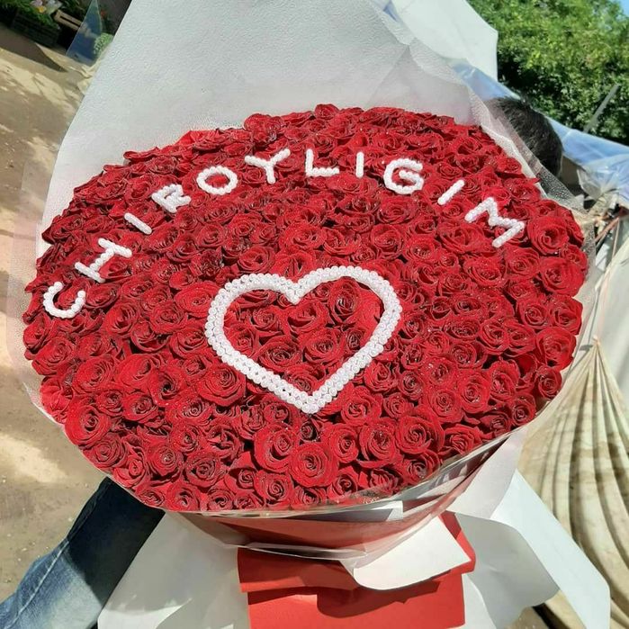 Букет цветы гуллар атиргул gul beket  роза доставка йецт