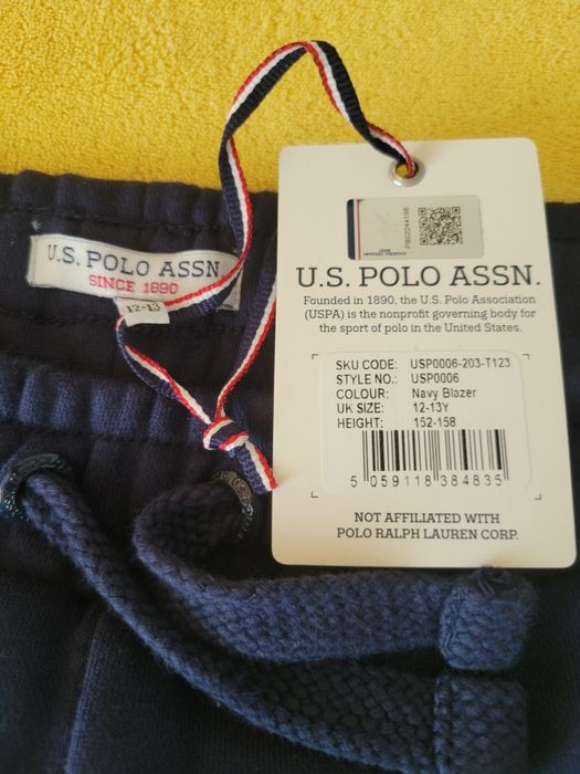 Pantaloni trening noi  u.s.polo assn. 12-13 ani(152-158cm)