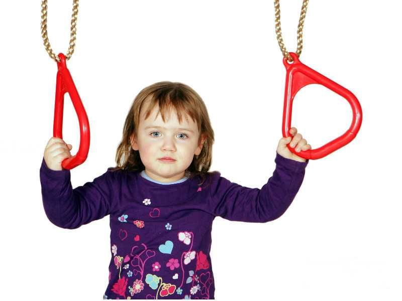 Гимнастически халки с въже ПВЦ АС3048 12 х 13 см. за детски площадки