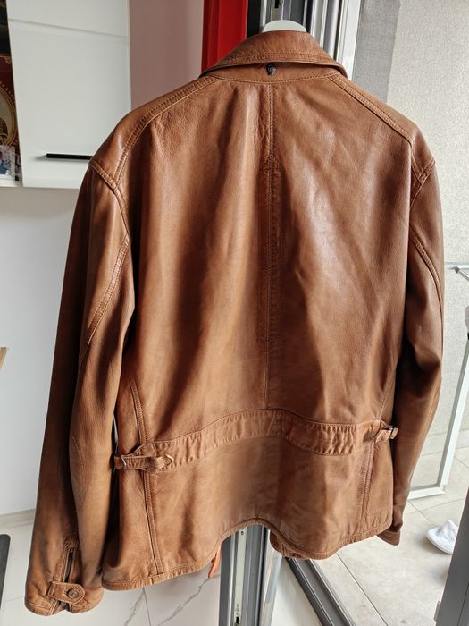 Кожено яке Massimo dutti XXL