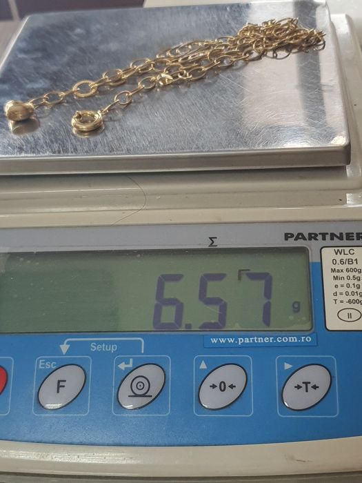 Lanț din aur de 14K cu inimă – aur nou, gramaj 6,57 g