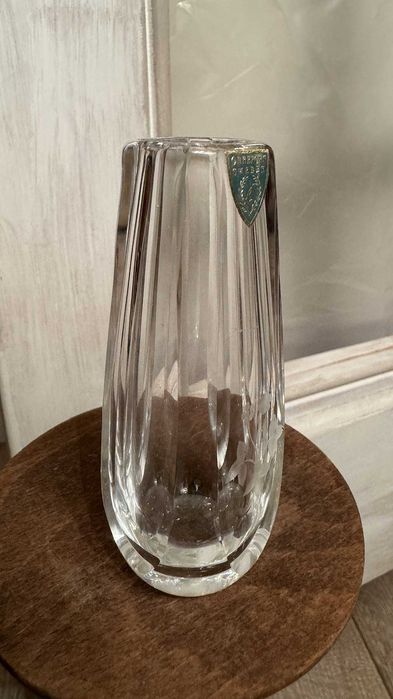 Orrefors Swedenq 1970г –Малка кристална ваза с гравюра.