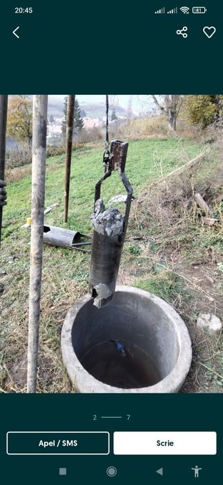 Foraje puțuri,prelungire fântâni,denisipare curățare puțuri fantani