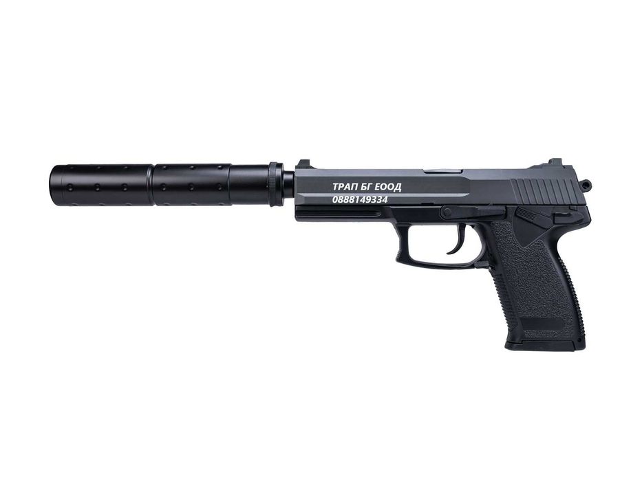 Еърсофт реплика DL 60 SOCOM със заглушител. Пружинен механизъм Airsoft