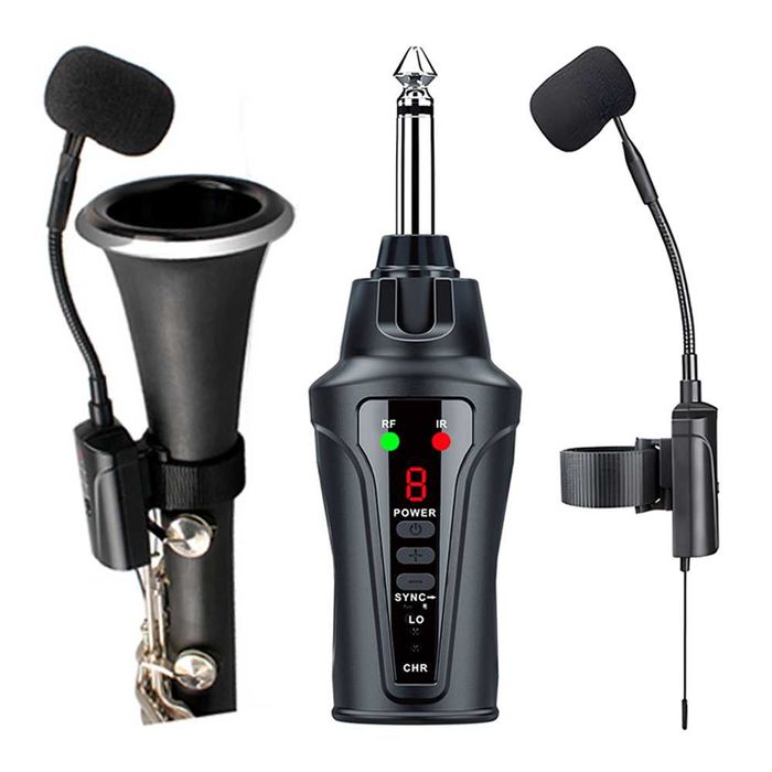 Wireless microfon pentru Clarinet condensator cardioid ACEMIC FT-5 instrumente de suflat spectacole live scenă studio restaurant școală