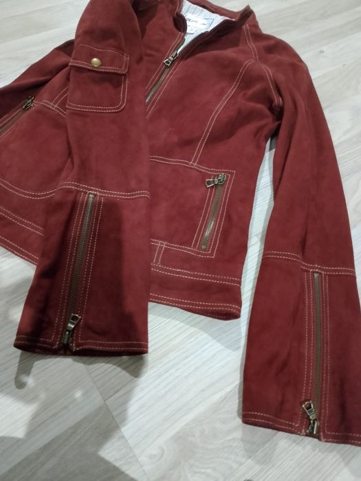 Geacă Rebook piele naturala ca nouă