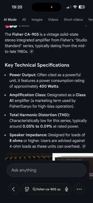 Мощен Fisher CA-905 с bluetooth