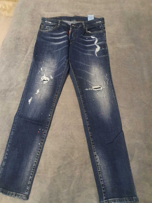 Blugi Dsquared 2, albastri, easy slim jean