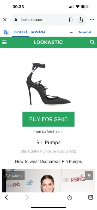 Dsquared2 riri pantofi cu toc