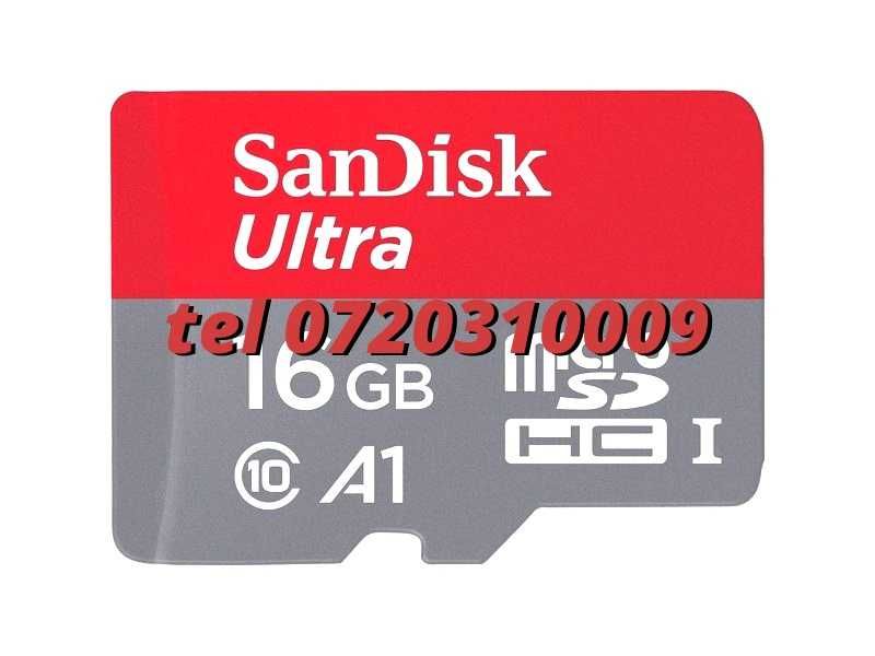Card De Memorie Sandisk Ultra Micro Sd 16gb 98mb S Flash Clasa 10 A1