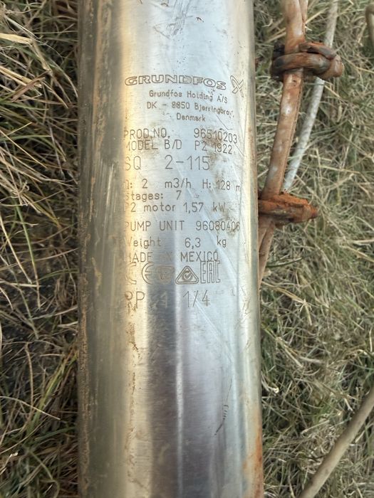 Сондажна помпа Grundfos SQ 2-115