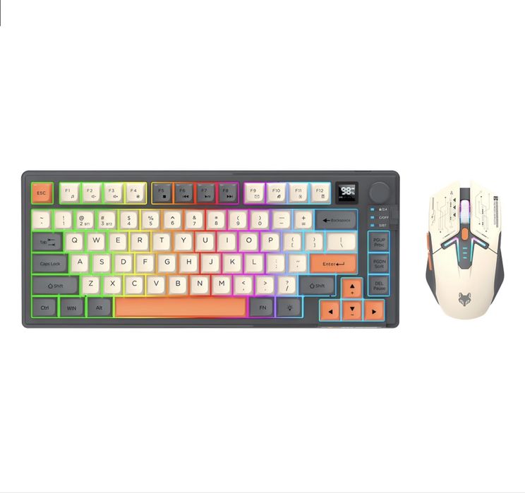Беспроводные клавиатура и мышь с подсветкой XunFox K920