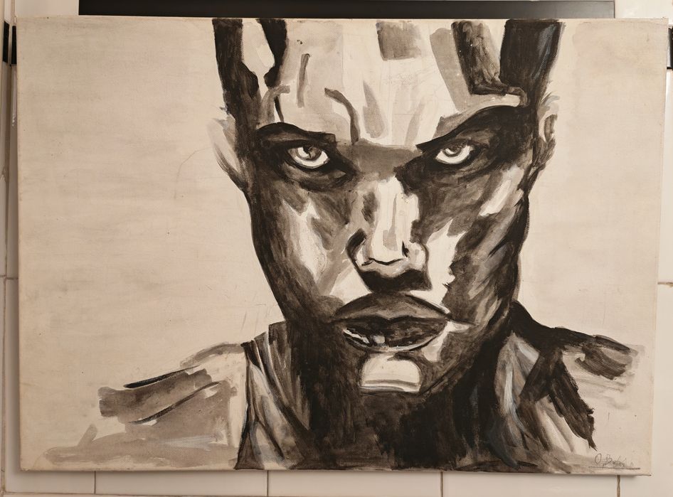 Tablou in acrilice -  portret