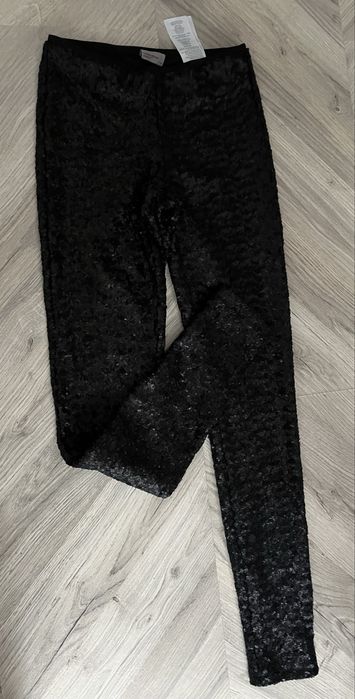 Pantaloni tip colant Vero Moda cu paiete de dama marimea xs