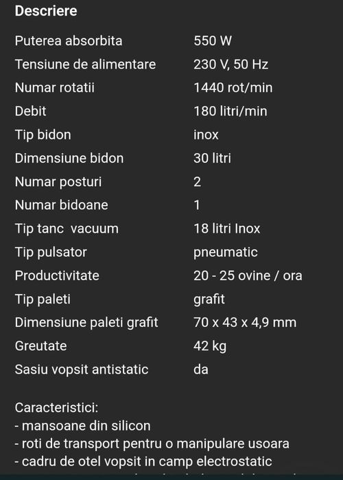 MULGĂTOARE capre,oi si vaci